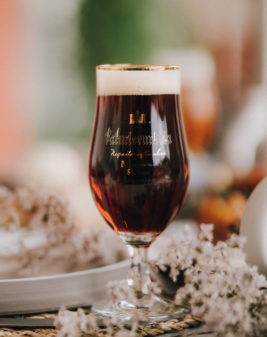 A set of Valmiermuiža beer glasses – Valmiermuižas alus